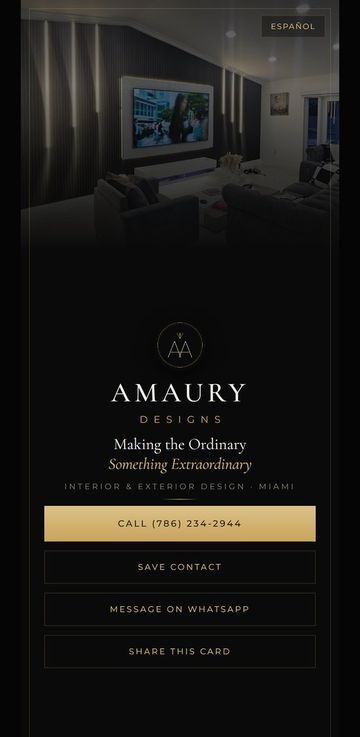 Amaury Designs — Interior design