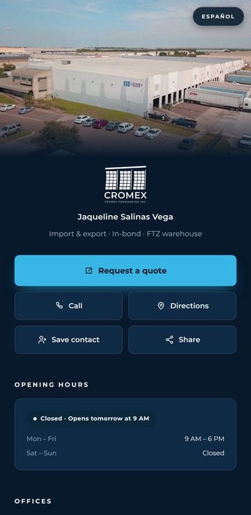 Cromex Forwarding — Freight forwarding