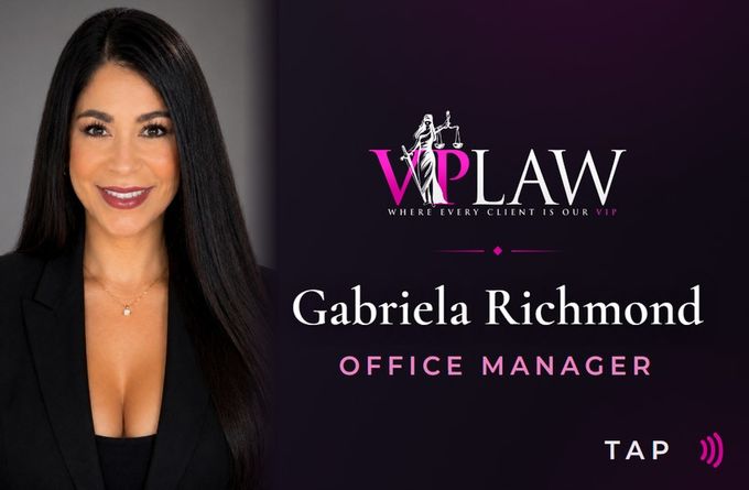 Gabriela Richmond, front of the printed card