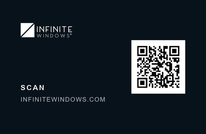 Infinite Windows, back of the printed card
